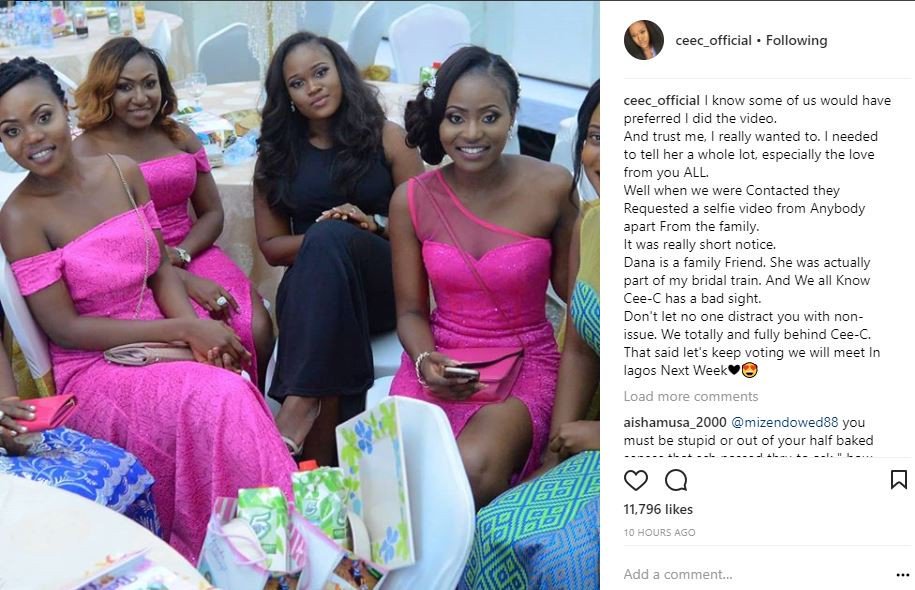 #BBNaija: The real reasons why we didn\'t send Cee-C a message directly - Cee-C\'s family reveals