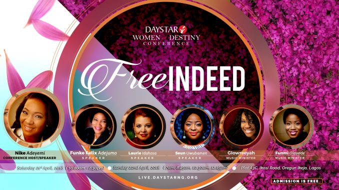 Join Nike Adeyemi, Funke Felix-Adejumo, Glowreeyah, more at the Women of Destiny Conference 2018