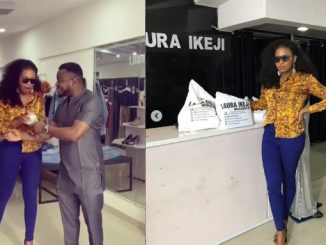 BBNaija: Cindy gets N1m from MC Galaxy after coming to Laura Ikeji's store to shop (videos)