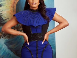Actress Chika Ike's stunning look at the Impart Artist fair in Lagos (photos)