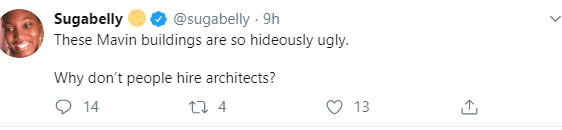 Nigerians call out Sugabelly for saying the "Mavin buildings are so hideously ugly" weeks after saying Pete Edochie is a "bad actor"