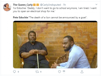 You told a whole Pete Edochie that? - Nigerians hilariously react after Yul Edochie revealed he told his dad he wanted to drop out of school