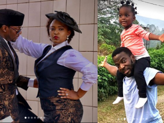 Nollywood actor, John Njamah and his Cameroonian wife Angwi Tangi celebrate 4th wedding anniversary and their daughter's 3rd birthday