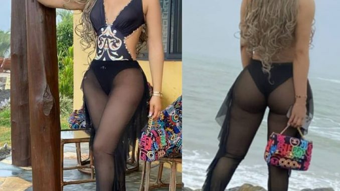 Ex-beauty queen, Iheoma Emenike, flaunts her curves in sexy swimwear photos