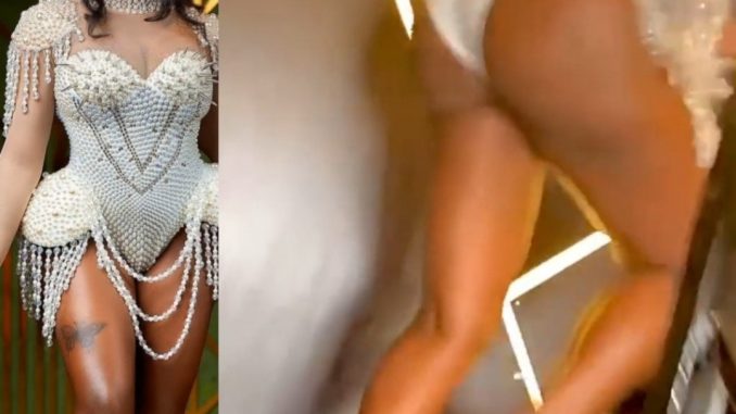 "The doctor no try" IG users react as Ka3na shows off her bum in new video