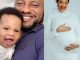 "It's time for the world to meet my son born by my second wife" Yul Edochie shows off his child with another woman as his wife tells him "may God judge both of you"
