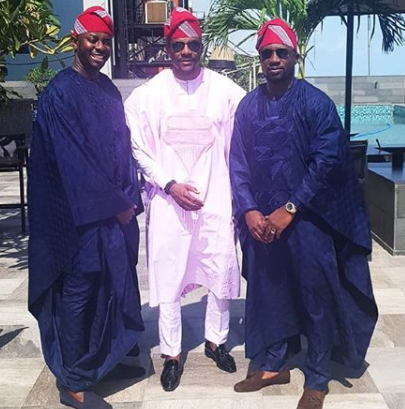 Ebuka slays in Pink \'Agbada\' (Photos)