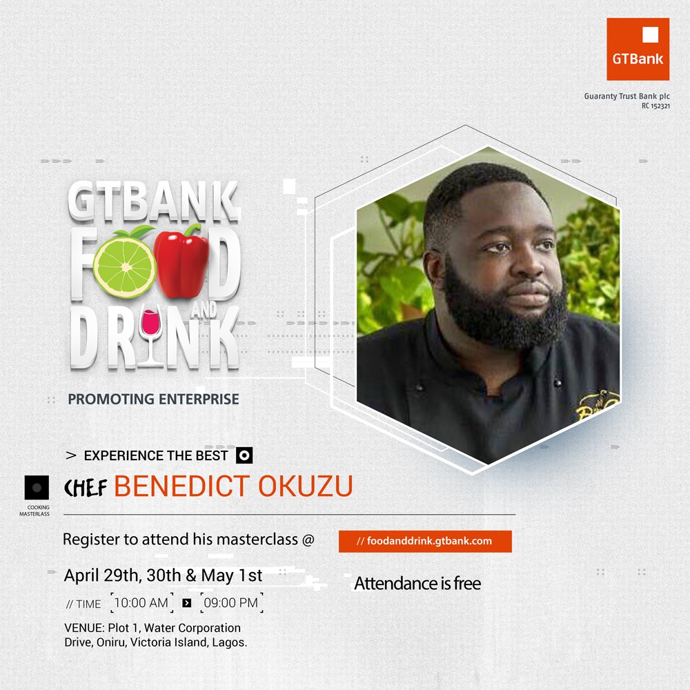 Chef Benedict is bringing his Italian art to the 2018 GTBank Food and Drink Fair