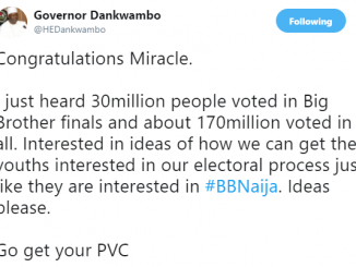 Gombe state governor, Ibrahim Dankwambo wants to know how Nigerian youths can be made to vote during elections just as they voted massively during #BBNaija