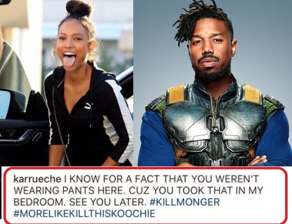 Isn#t she in a relationship? Karrueche Tran drops extremely thirsty comment on Michael B Jordan's Instagram post