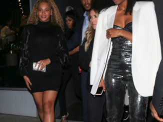Beyonce in mini dress as she's seen out with her friends Kelly Rowland and Michelle Williams
