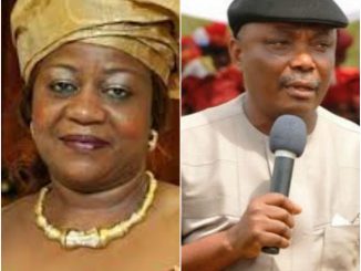 Lauretta Onochie rejoices as serving senator Peter Nwaoboshi is sent to prison, says he is a self-confessed thief
