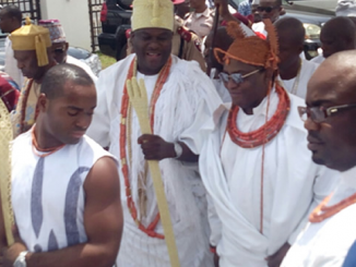 Photos: Oba Of Benin visits Ooni of Ife, Oba Adeyeye Ogunwusi in Osun State