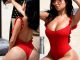 Demi Rose parades her ample assets in skimpy swimsuit (Photos)