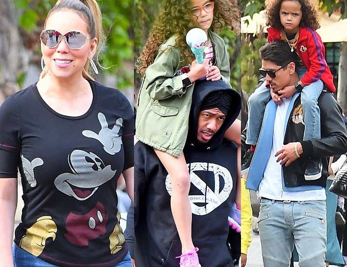 Mariah Carey celebrates her twins' birthday at Disneyland with her boo Bryan Tanaka and ex-Nick Cannon by her side (Photos)