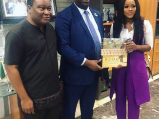 Photos: Ceec and her dad meet FIRS boss, Tunde Fowler in Abuja