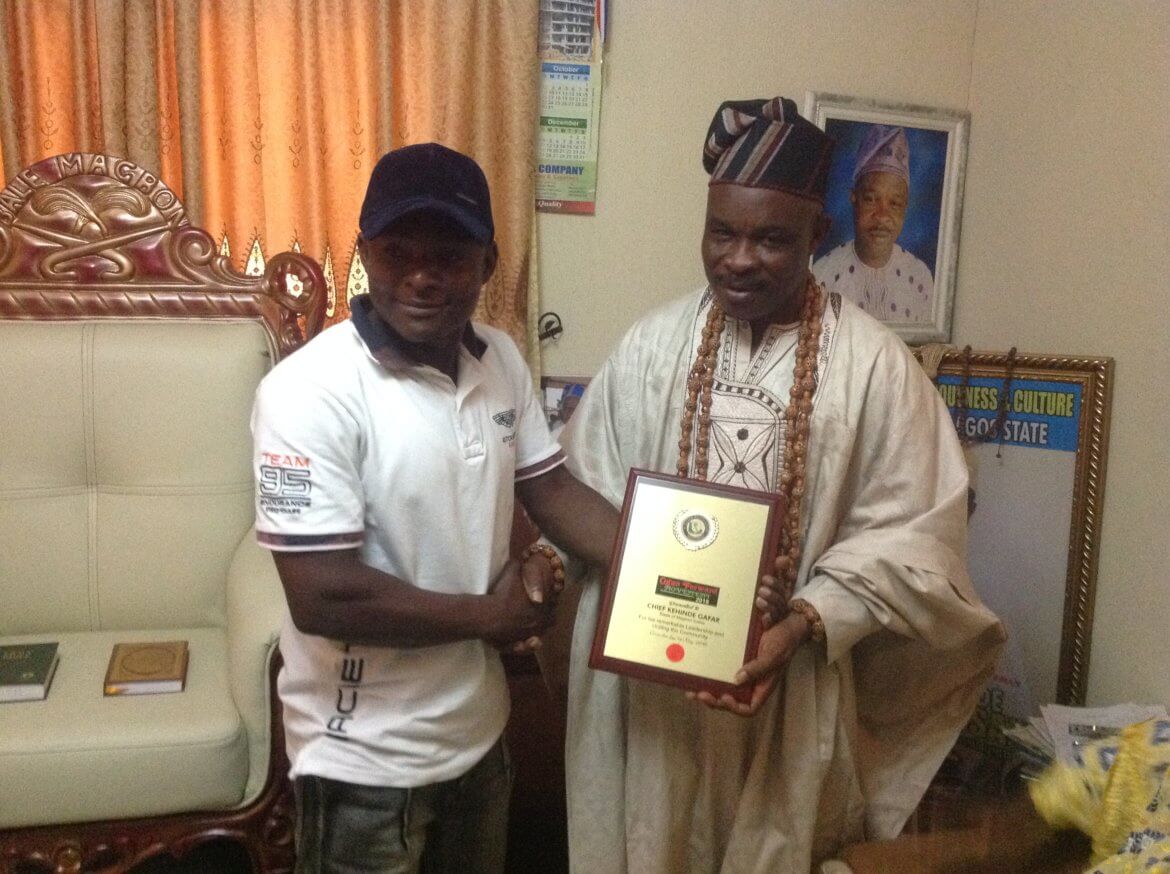 Baale of Magbon Imeke, Chief Kehinde Gafar Hassan Wins OFM Awards
