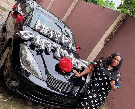 Nkechi Blessing Gifts Mum With Car As She Celebrates Birthday