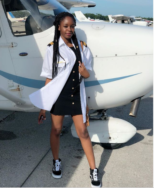 BBNaija2018 winner Miracle celebrates his girlfriend's birthday with a photo of her rocking his pilot shirt