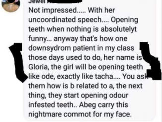 Woman mocks people with Down Syndrome while expressing her dislike for Tacha