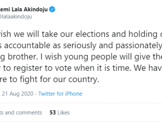 "I wish young people will give the same energy they give BBN to politics- Actress Lala Akindoju says