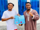 Nollywood actor, Zubby Michael gifts his personal assistant a plot of land (Photo)