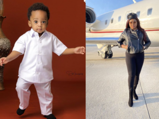 You shall be a strong pillar in Ned Nwoko’s dynasty - Regina Daniels' Mother celebrates her grandchild on his 1st birthday