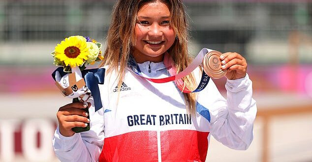 Sky Brown, 13, becomes Britain’s youngest Olympic medallist after winning bronze