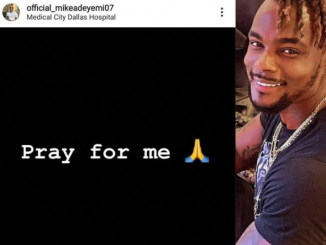 Actor Mike Adeyemi asks people to pray for him as he visits the hospital