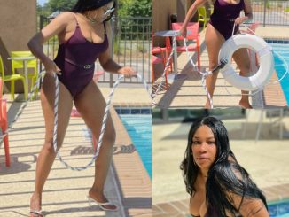 Regina Askia flaunts her hot bod in sexy swimwear (photos)