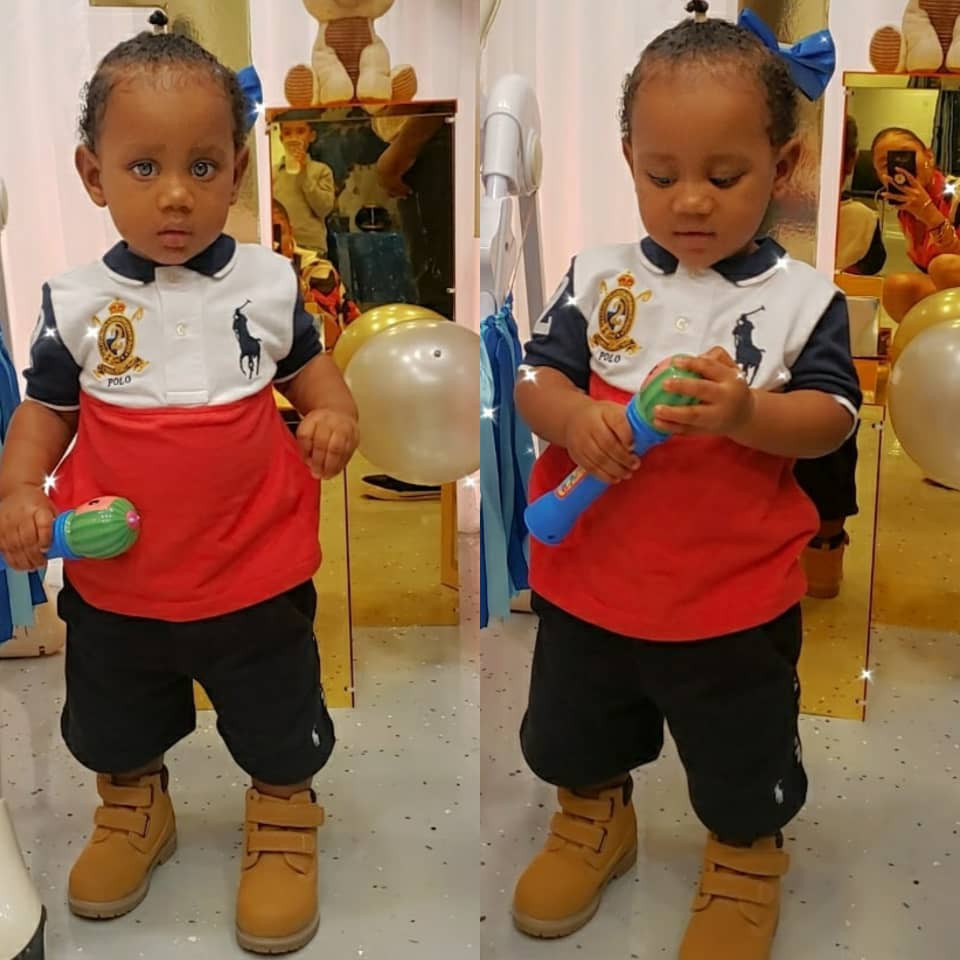 Reality TV star, Gifty Powers, shows off son's face for the first time as he turns one