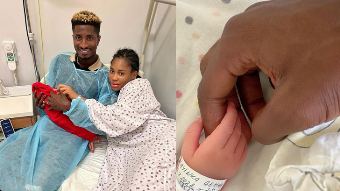 Nollywood actress, Yetunde Barnabas and Super Eagles striker Olayinka Peter welcome first child, a boy