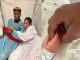 Nollywood actress, Yetunde Barnabas and Super Eagles striker Olayinka Peter welcome first child, a boy