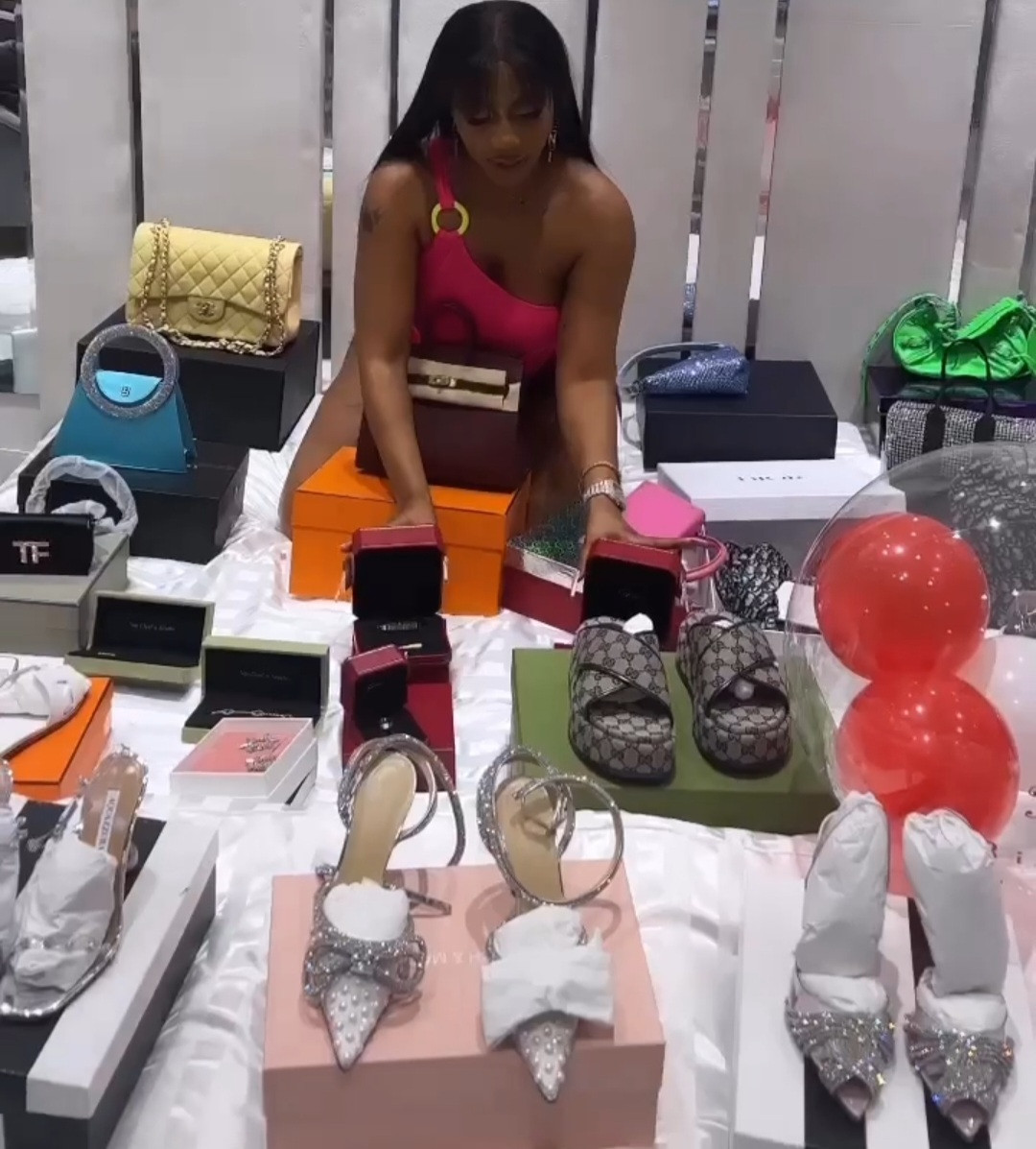 Mercy Eke shows off luxury gifts she got on her birthday (video)