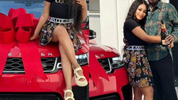 Actress Yetunde Barnabas gets Range Rover as ‘push gift’ from footballer husband