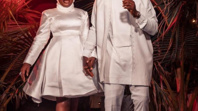 Actors Mo Bimpe and Adedimeji Lateef, celebrate their first wedding anniversary