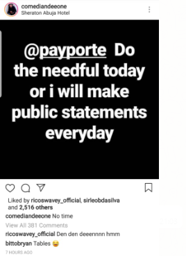 BBNaija contestant, Dee One, attacks ex-housemate Princess on IG, threatens to call out Payporte