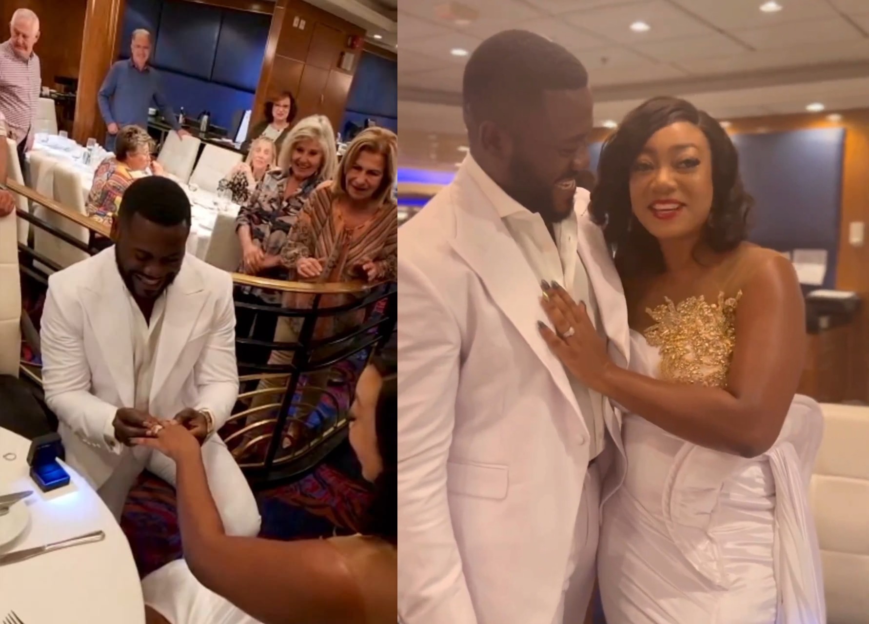 Actor, Deyemi Okanlawon proposes to his wife again on their 10th wedding anniversary (video)