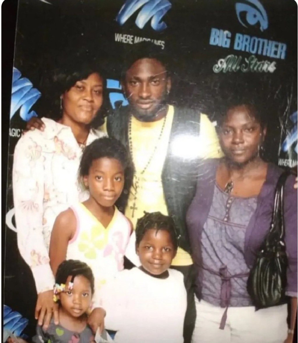 "So Angel and I go way back?" Uti Nwachukwu writes as he comes across old photo of him with BBNaija's Angel when she was a little girl