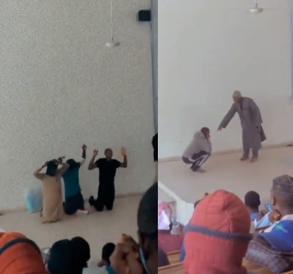 Trending video of Kano University of Science And Technology Wudil students being punished by their lecturer